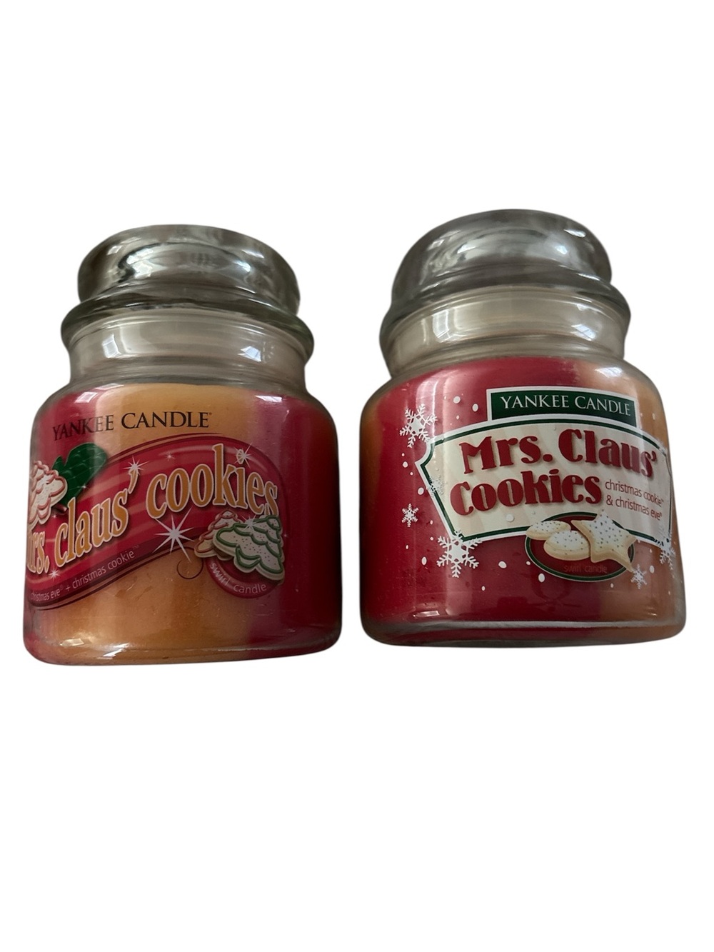Yankee Candle - Mrs. Claus' Cookies Swirl  Lot of 2. Unused Christmas Holiday